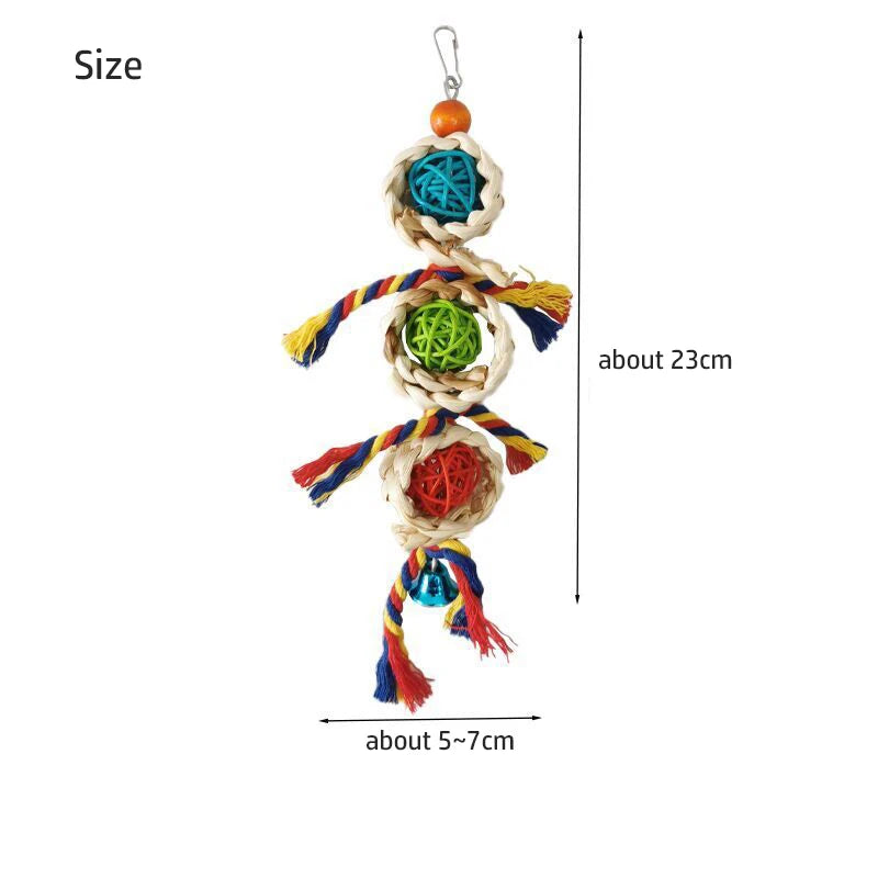 Natural Shredding & Chew Toy for Parrots — care detail