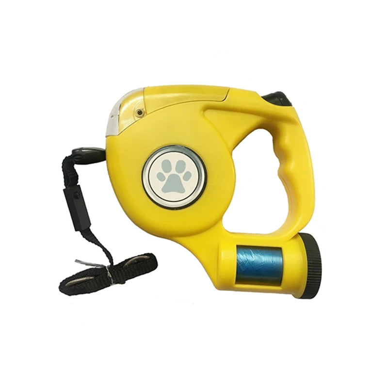 LED Dog Leash with Garbage Bag