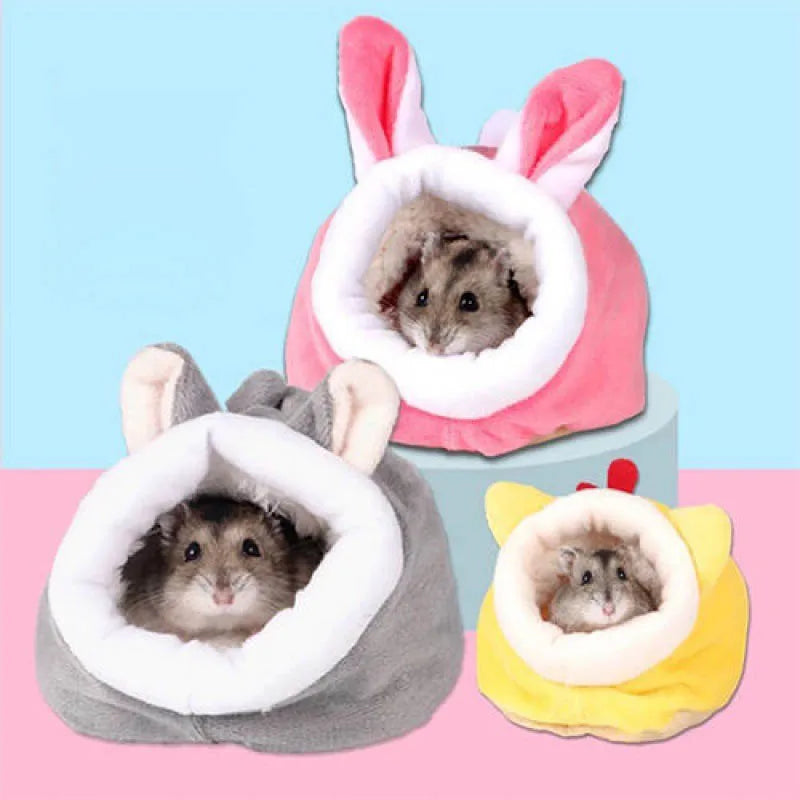 Pink bunny hamster hideaway