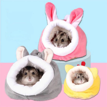 Pink bunny hamster hideaway