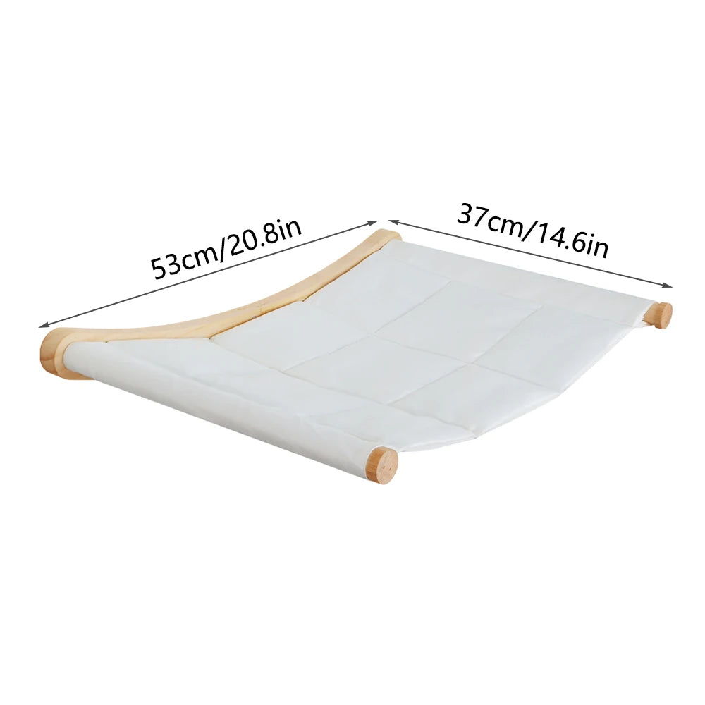 Cat Wall Climbing Shelf & Scratching Post Ladder - Cozy Hideaway Bed & Tree Tower Pet Furniture