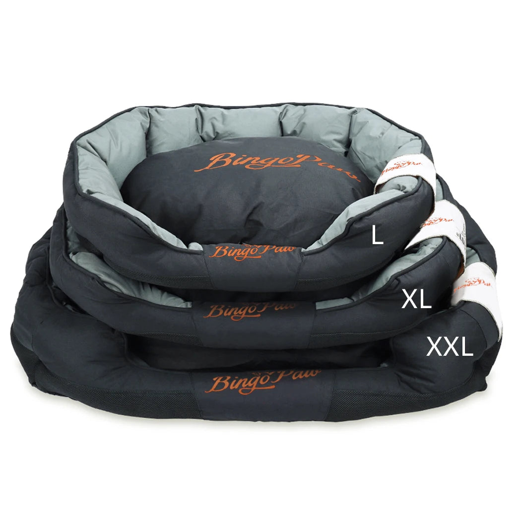 BingoPaw waterproof bolster dog bed — view 4