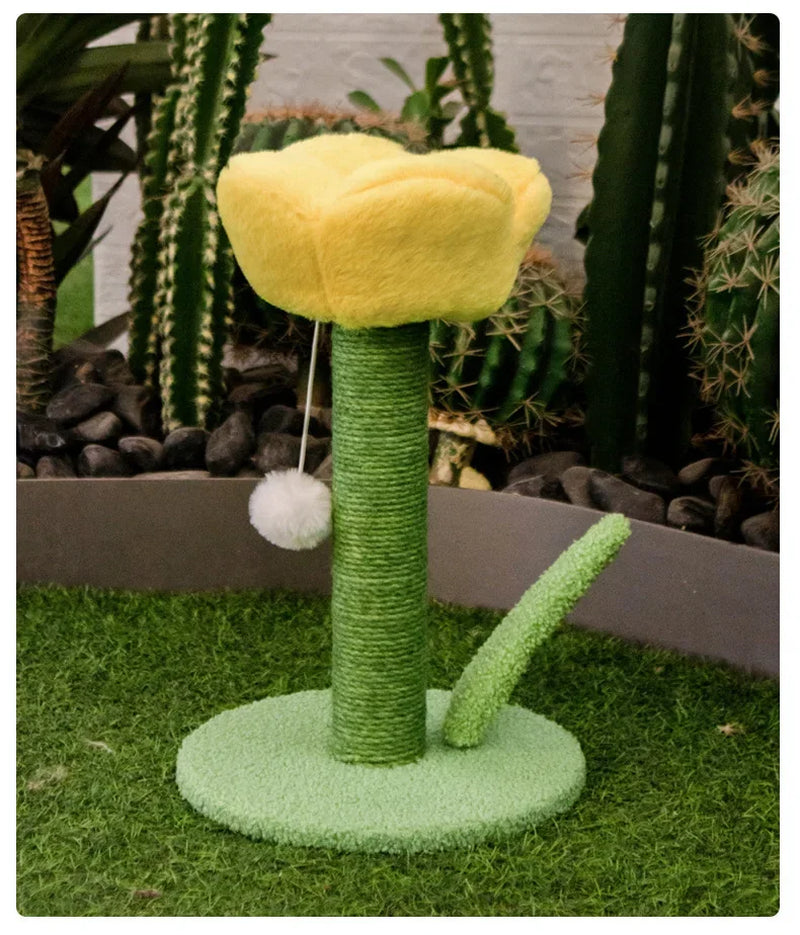 Tulip-Shaped Cat Tower 