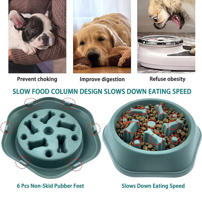 Slow Feeder Dog Bowl 