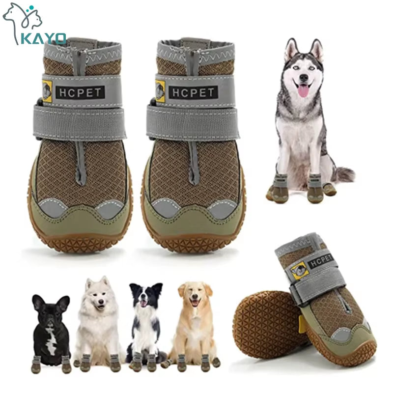 4Pcs/Set Dog Shoes 
