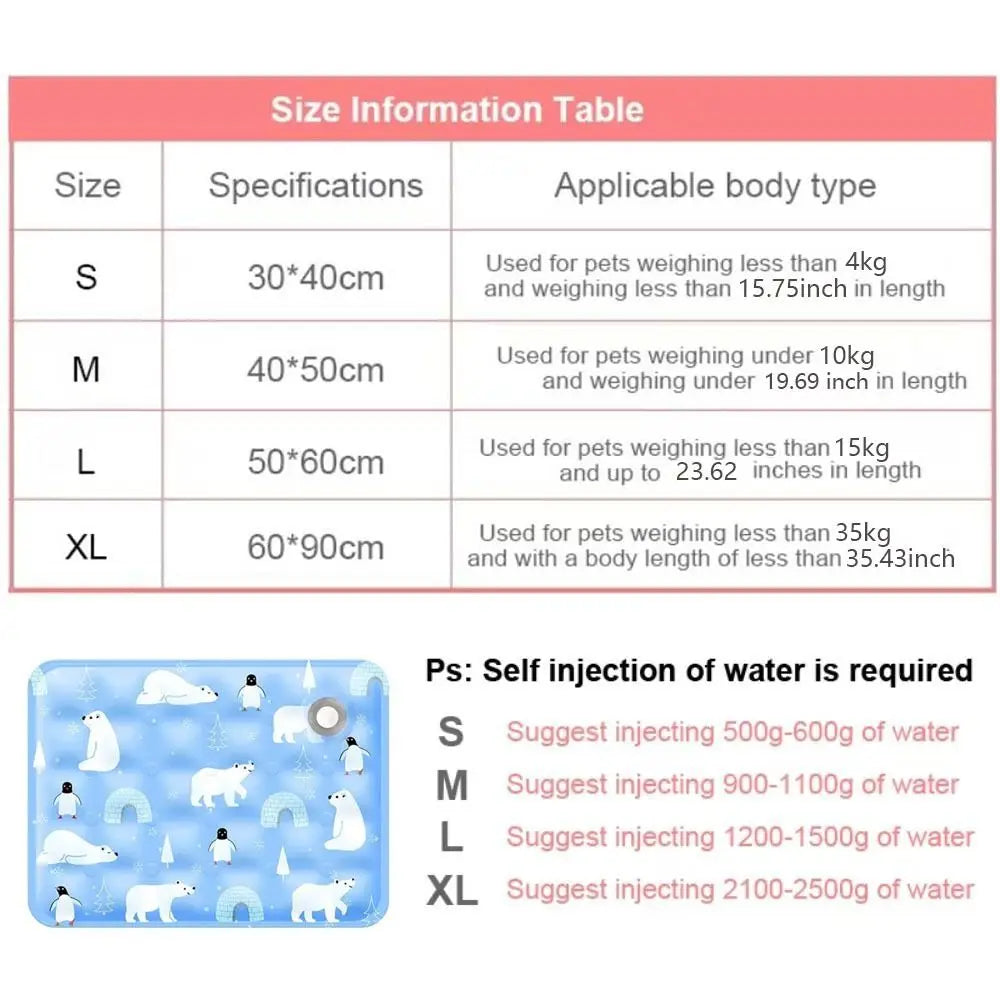 Cool Pet Cooling Water Mat