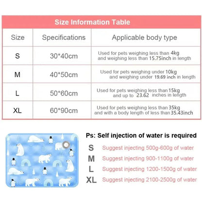 Cool Pet Cooling Water Mat