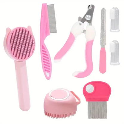 8Pcs Pet Grooming Kit