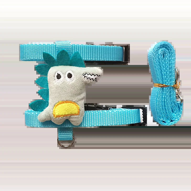 Dinosaur harness and matching leash