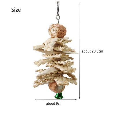 Natural Shredding & Chew Toy for Parrots — color or style options
