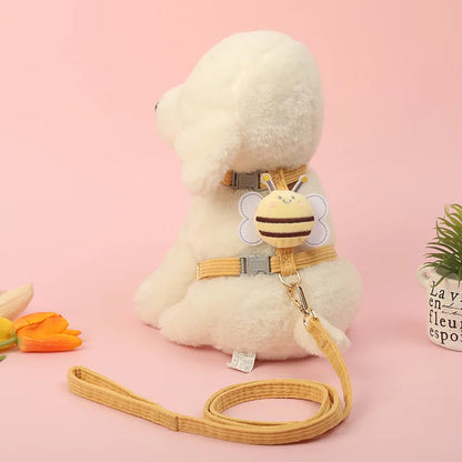Cute Dog and Cat Harnesses&Leash Set