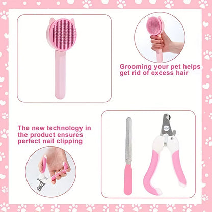 8Pcs Pet Grooming Kit