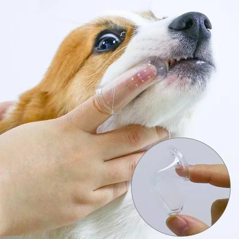 Gentle Pet Finger Toothbrush for Dogs – Soft Brush for Bad Breath & Tartar Control, Essential Dog Care Tool