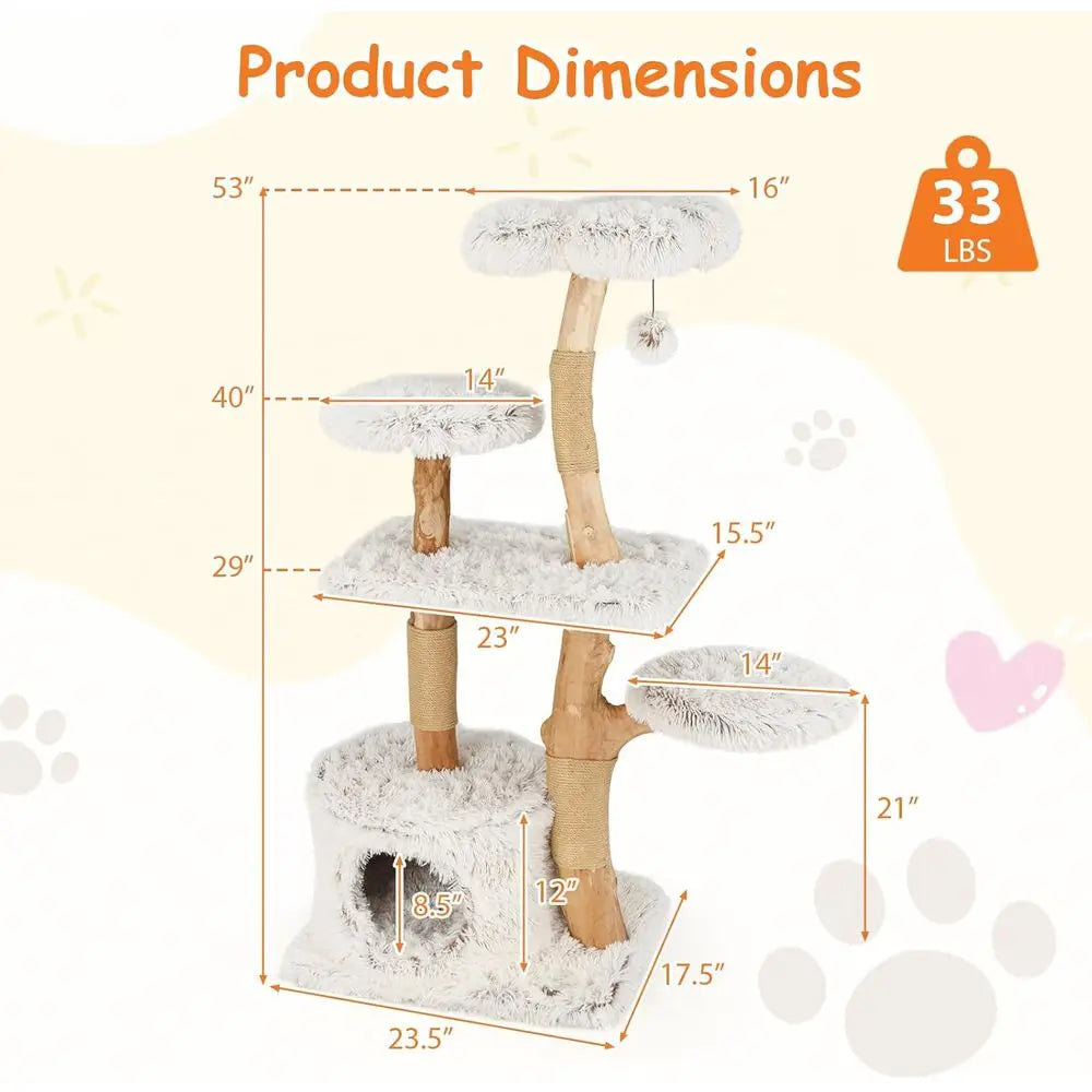 Wooden Cat Tower 