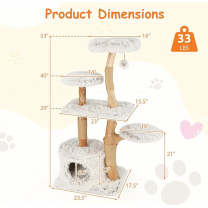 Wooden Cat Tower 