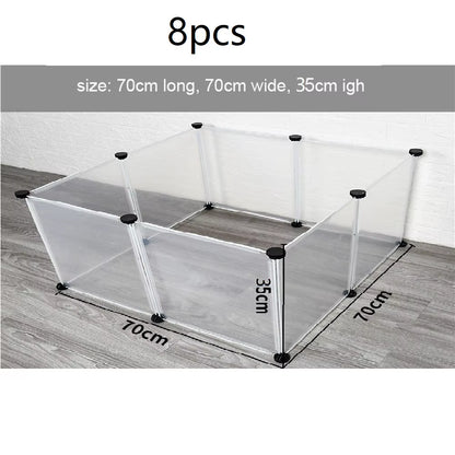 Eight-panel small-pet playpen dimensions