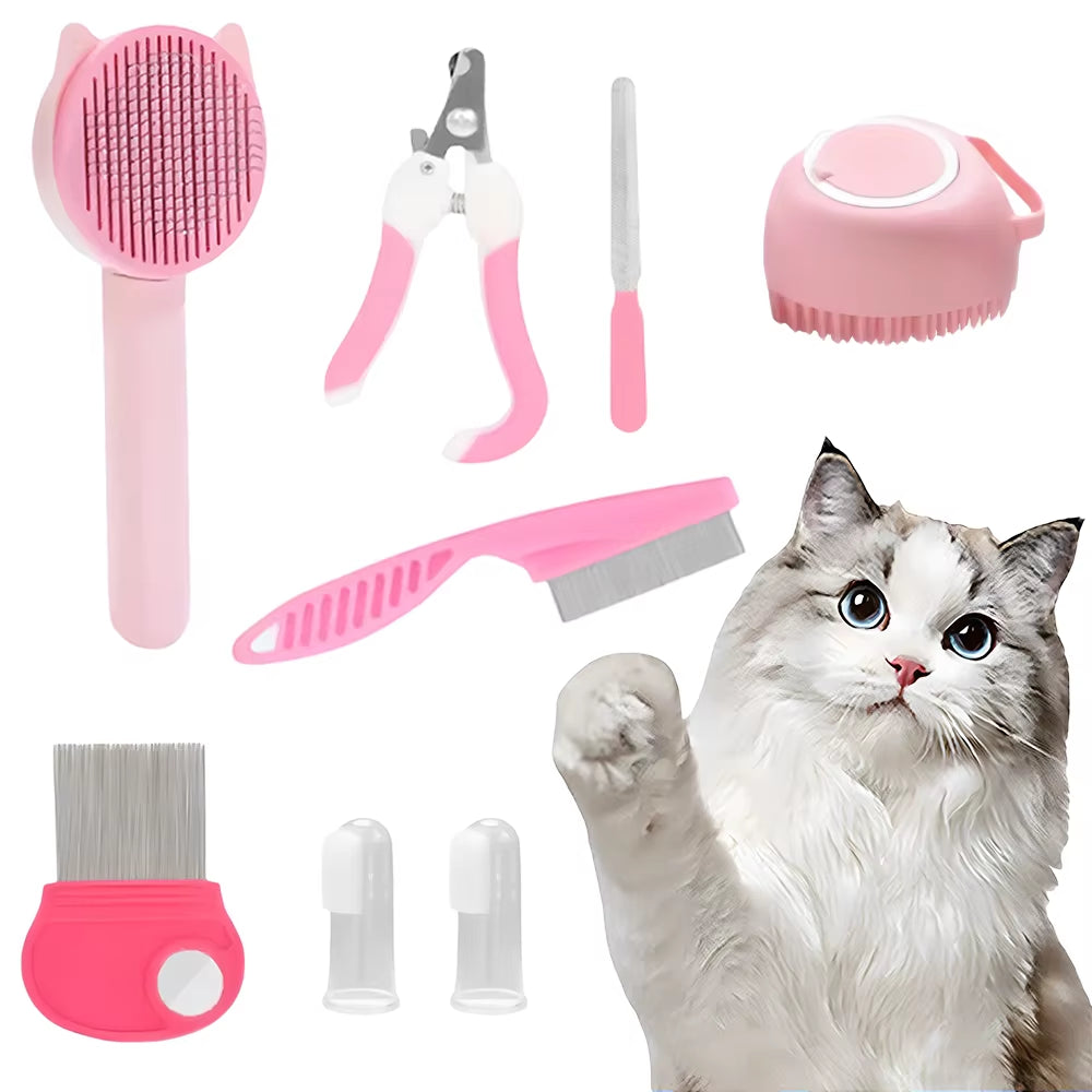 8Pcs Pet Grooming Kit