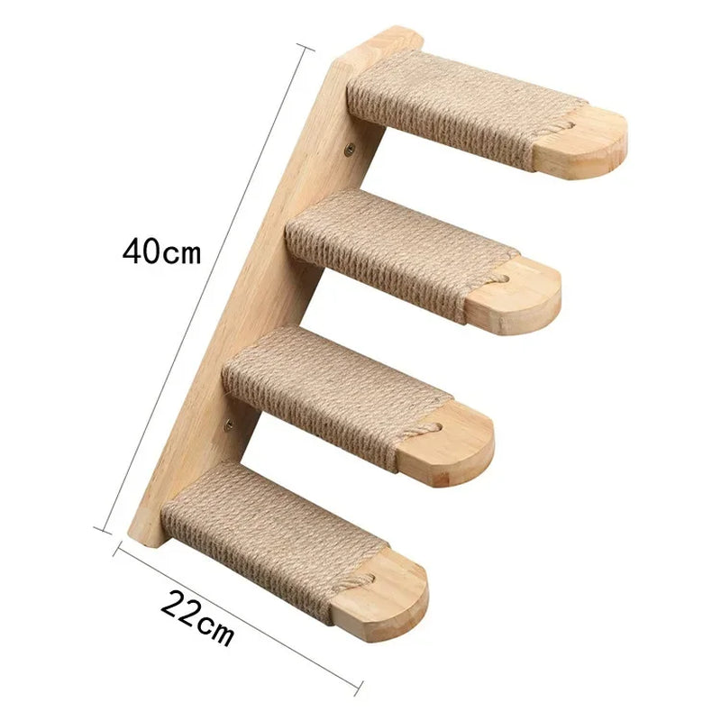 Wall-Mounted Cat Stairs