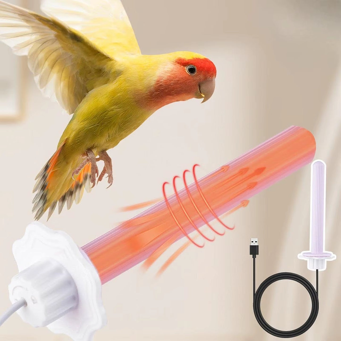 USB Bird Perch Heater
