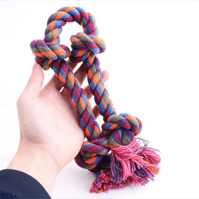 Durable Dog Bite Rope Toys - Safe Cotton Rope for Teeth Cleaning and Playtime Fun!