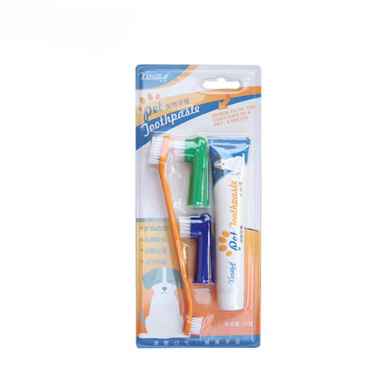 Pet Toothbrush Toothpaste Finger Set 