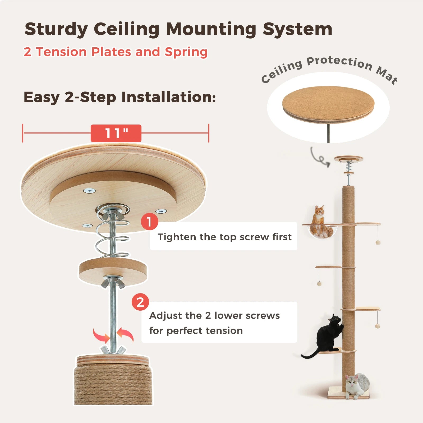 Floor to Ceiling Cat Tree 