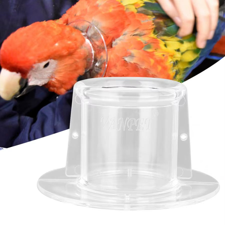 Bird Care Protective Collar - Anti-Bite Neck Cover for Wound Healing and Feather Protection