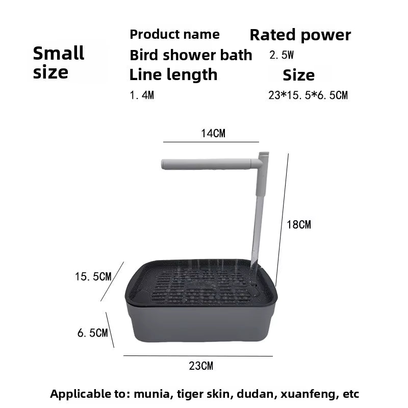 Bird Bathtub and Shower