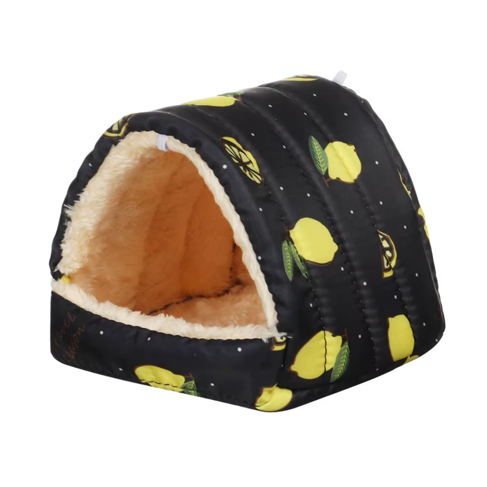 Cozy Winter Hamster Nest and Soft Hanging Bed - Perfect for Small Pets like Rabbits, Squirrels, and Guinea Pigs!