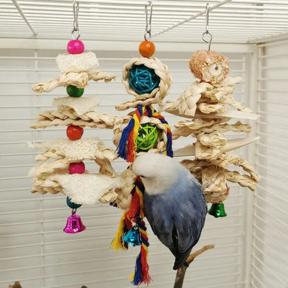 Natural Shredding & Chew Toy for Parrots — size and fit guide