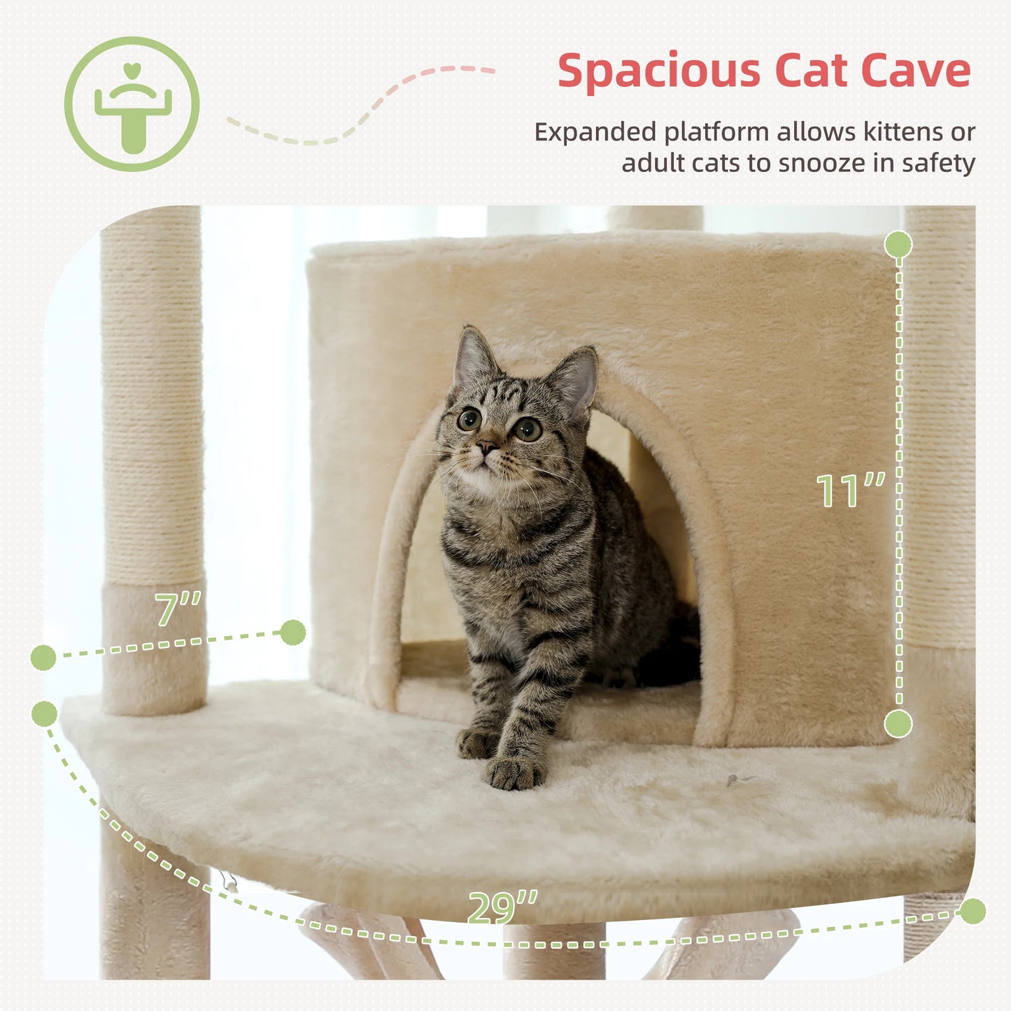 Floor to Ceiling Cat Tower 