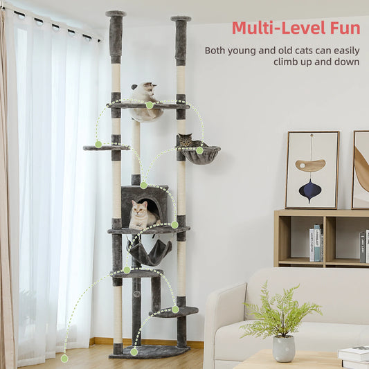 Floor to Ceiling Cat Tower 