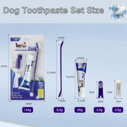 Pet Toothbrush Toothpaste Finger Set 