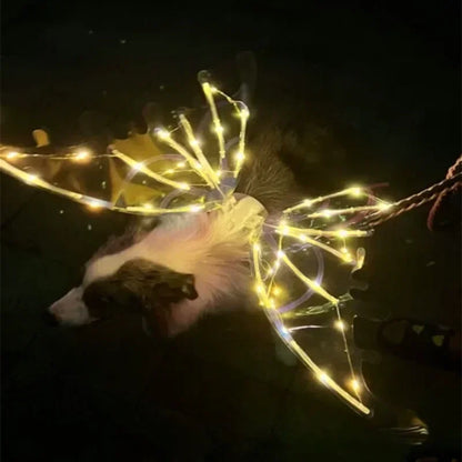 Lantern-style butterfly-wing light string