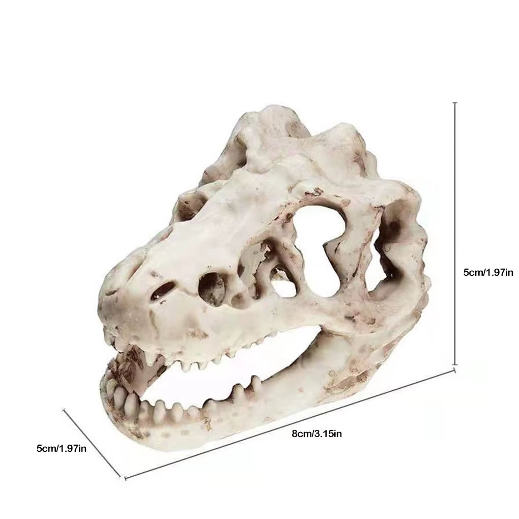 Stunning Dragon Resin Crocodile Skull Aquarium Decoration - Unique Fish Tank Ornament for Terrariums