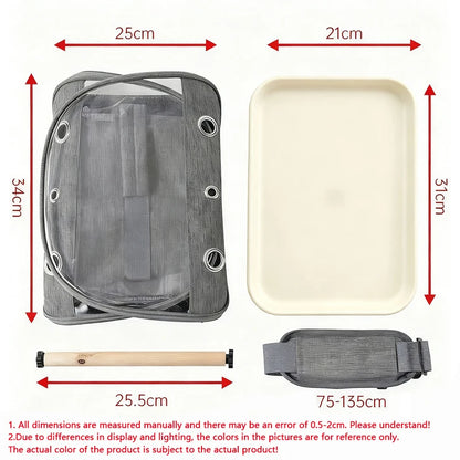 Foldable Bird Travel Carrier with Perch & Tray — color or style options