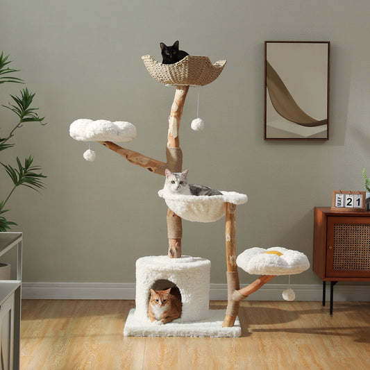 Flower Cat Tower with Condo