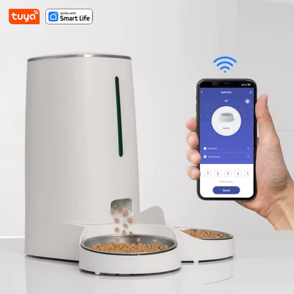 Wi-fi Automatic Pet Feeder for 2 Pets