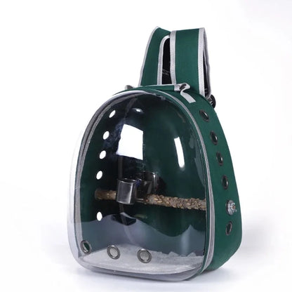 Bird Backpack with Perch and Feeder 
