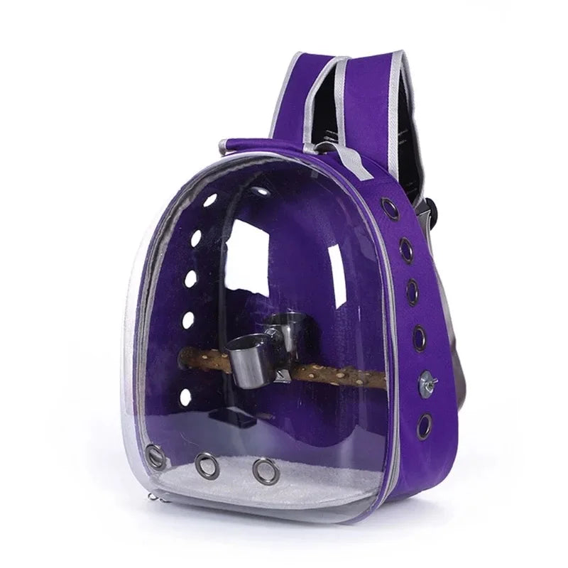 Bird Backpack with Perch and Feeder 