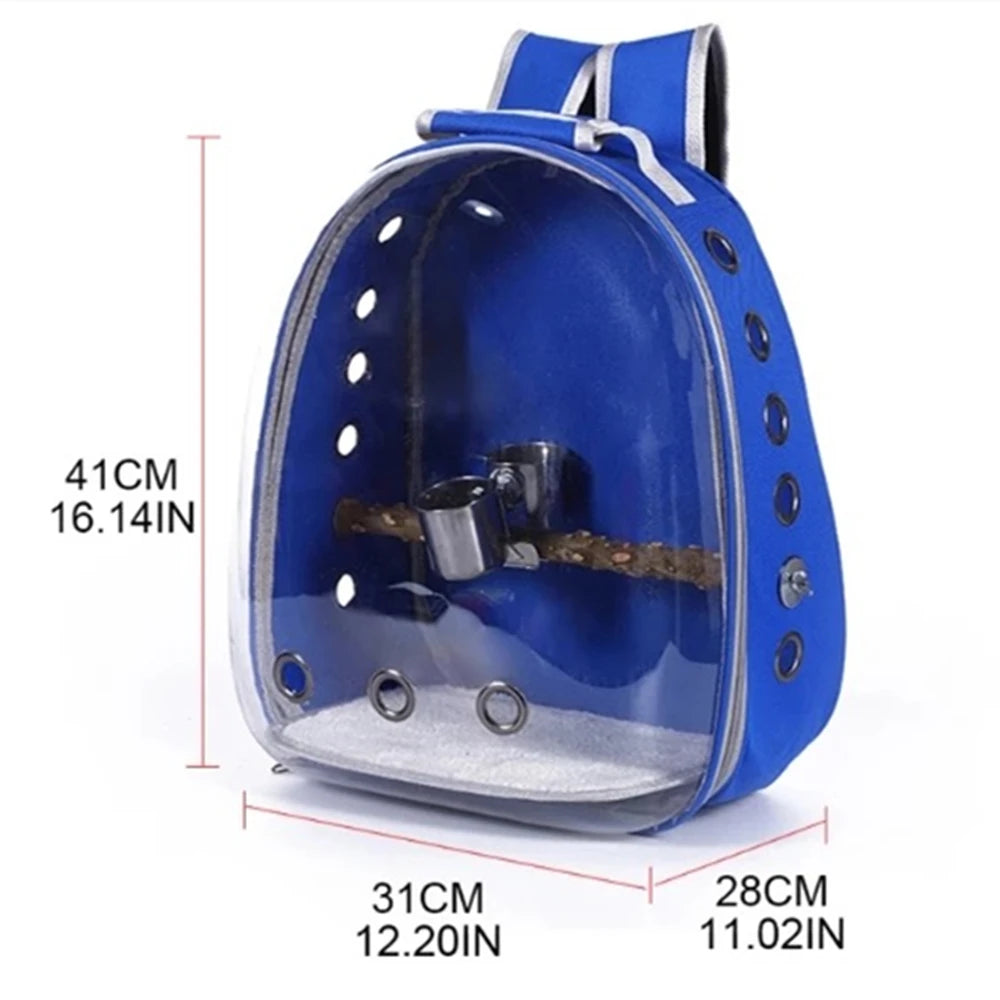 Bird Backpack with Perch and Feeder 