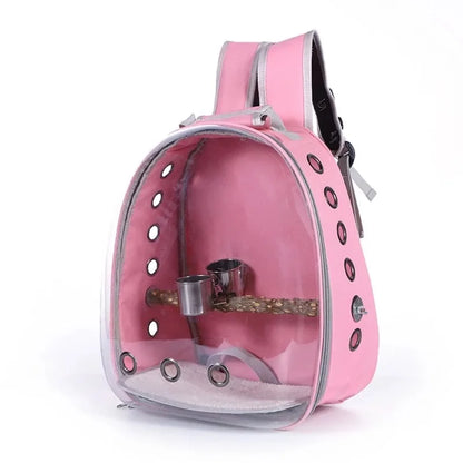 Bird Backpack with Perch and Feeder 