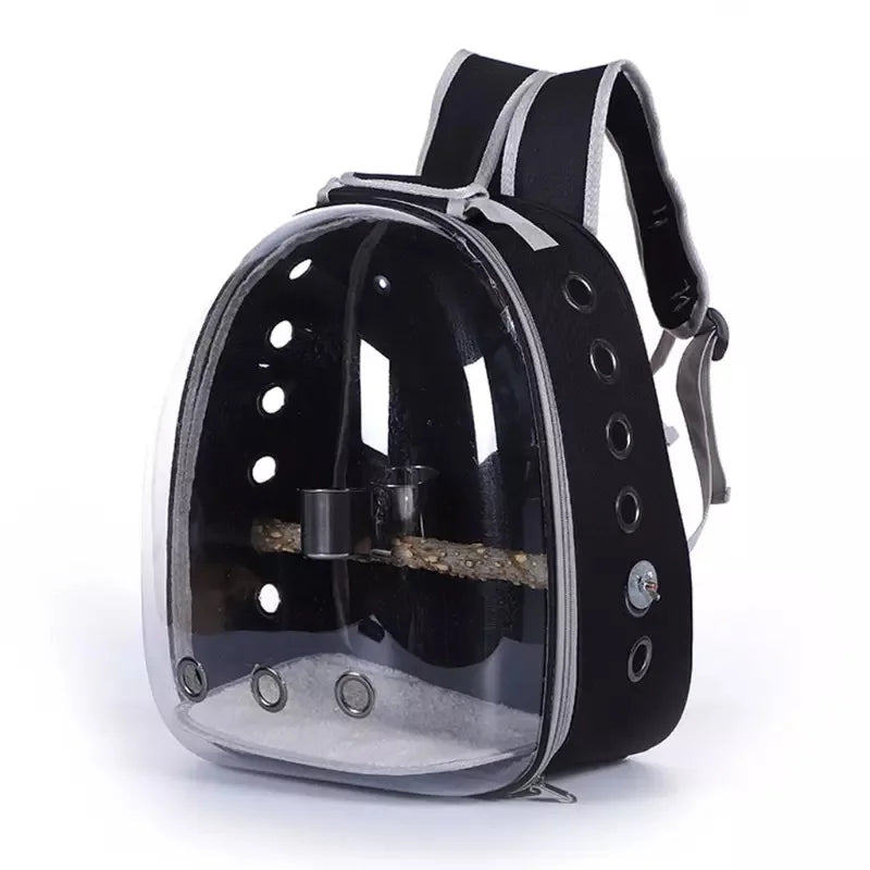 Bird Backpack with Perch and Feeder 