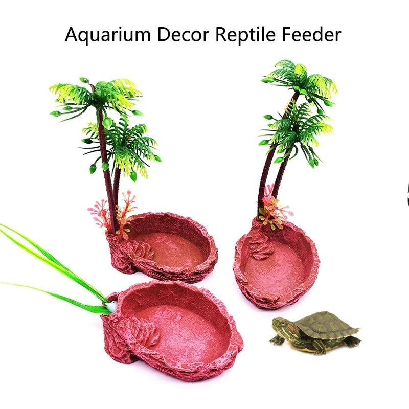 Pet Reptile Feeder Bowl