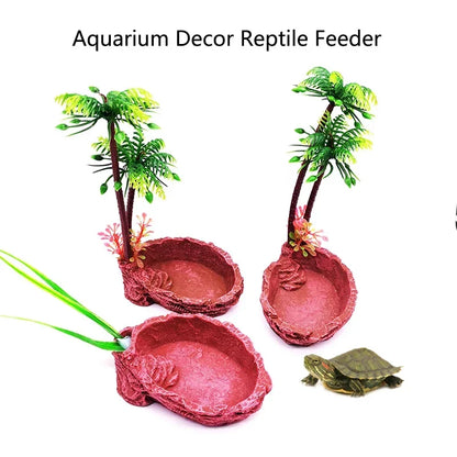 Pet Reptile Feeder Bowl
