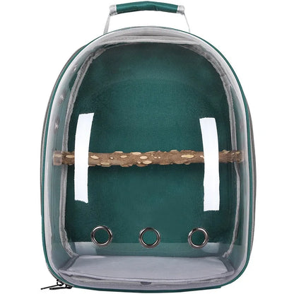 Bird Backpack with Perch and Feeder 