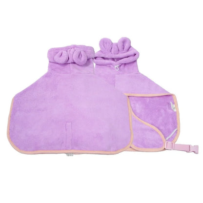 Wrap-Style Quick-Drying Dog Bathrobe — detail view 4