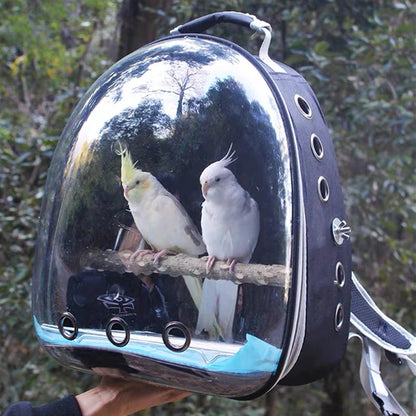 Bird Backpack with Perch and Feeder 