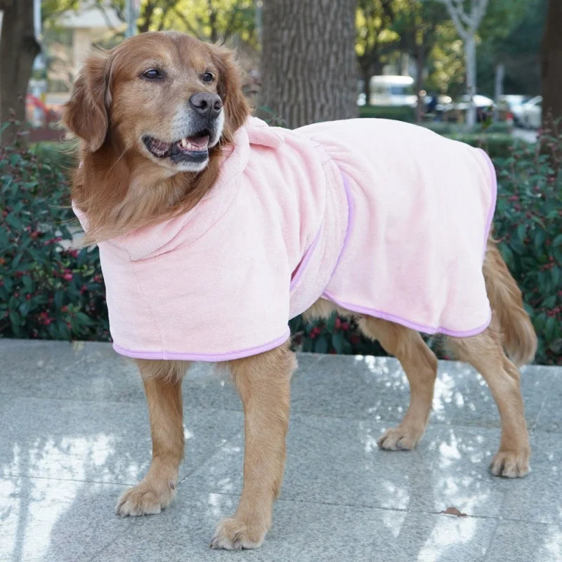 Wrap-Style Quick-Drying Dog Bathrobe — detail view 3