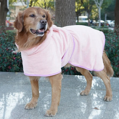 Wrap-Style Quick-Drying Dog Bathrobe — detail view 3